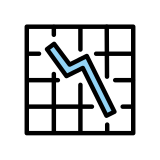 Chart decreasing - OpenMoji