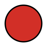 Red circle - OpenMoji