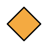 Large orange diamond - OpenMoji