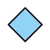 Large blue diamond - OpenMoji