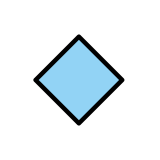 Small blue diamond - OpenMoji