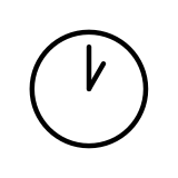 One o’clock - OpenMoji