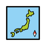 Map of Japan - OpenMoji