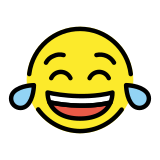 Face with tears of joy - OpenMoji
