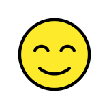 Smiling face with smiling eyes - OpenMoji