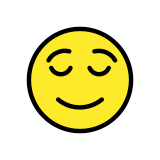 Relieved face - OpenMoji