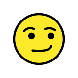 Smirking face - OpenMoji