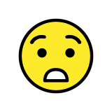 Astonished face - OpenMoji
