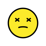 Face with crossed-out eyes - OpenMoji
