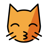 Kissing cat - OpenMoji