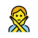 Person gesturing NO - OpenMoji