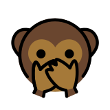 Speak-no-evil monkey - OpenMoji