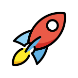Rocket - OpenMoji