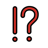 Exclamation question mark - OpenMoji