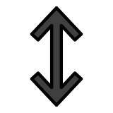 Up-down arrow - OpenMoji