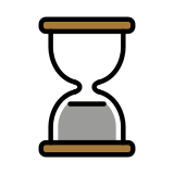Hourglass done - OpenMoji