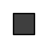 Black medium-small square - OpenMoji