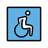 Wheelchair symbol - OpenMoji