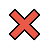 Cross mark - OpenMoji