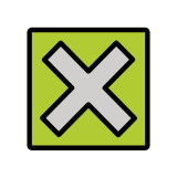 Cross mark button - OpenMoji