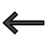 Left arrow - OpenMoji