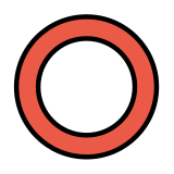 Hollow red circle - OpenMoji