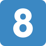 Keycap: 8 - Twitter / X