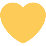 Yellow heart - Twitter / X