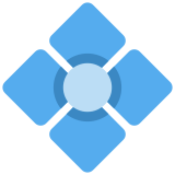 Diamond with a dot - Twitter / X