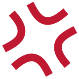 Anger symbol - Twitter / X