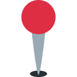Round pushpin - Twitter / X