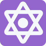 Dotted six-pointed star - Twitter / X