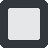 Black square button - Twitter / X