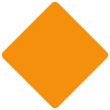 Large orange diamond - Twitter / X