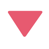 Red triangle pointed down - Twitter / X