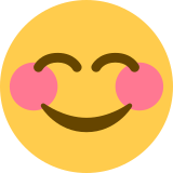 Smiling face with smiling eyes - Twitter / X