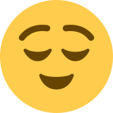 Relieved face - Twitter / X