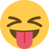 Squinting face with tongue - Twitter / X