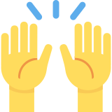 Raising hands - Twitter / X