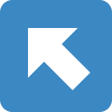 Up-left arrow - Twitter / X
