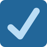 Check box with check - Twitter / X