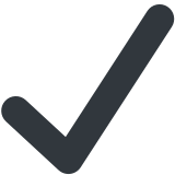 Check mark - Twitter / X