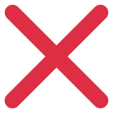 Cross mark - Twitter / X