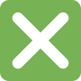 Cross mark button - Twitter / X