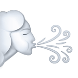 Woman with cloud smiley