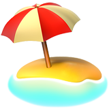 Beach with umbrella