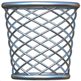 Trash can emoji