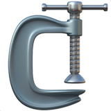 Metal screw clamp emoji