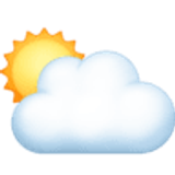 Sun behind large cloud - Facebook