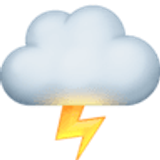 Cloud with lightning - Facebook